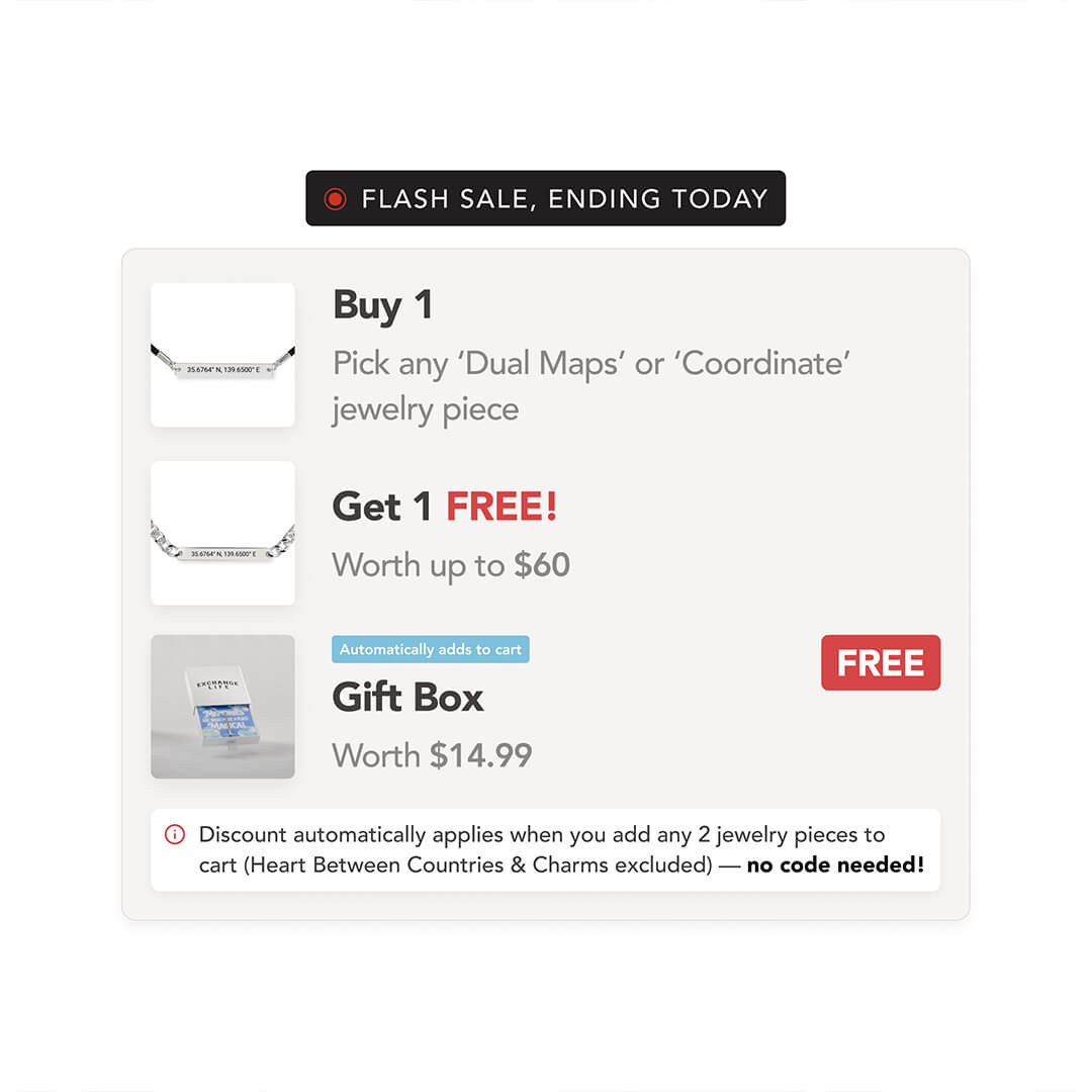 Coordinate Engraved Horizontal Bar Necklace