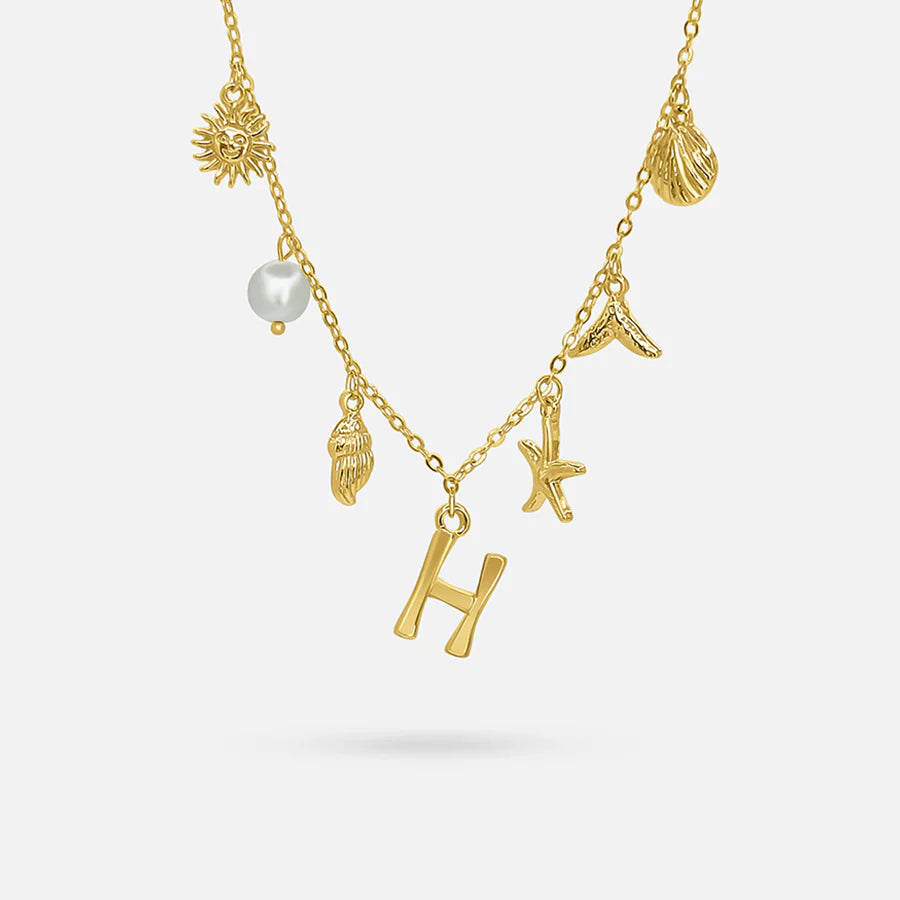 Oceanea Letter Necklace