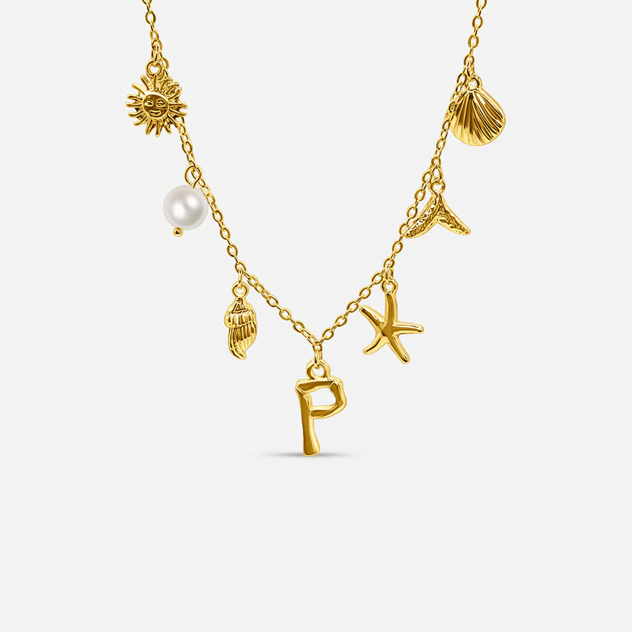 Oceanea Letter Necklace