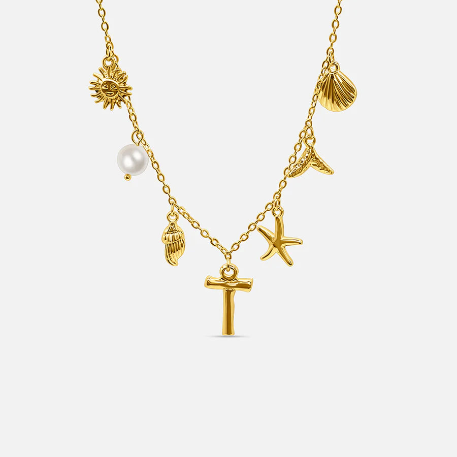 Oceanea Letter Necklace