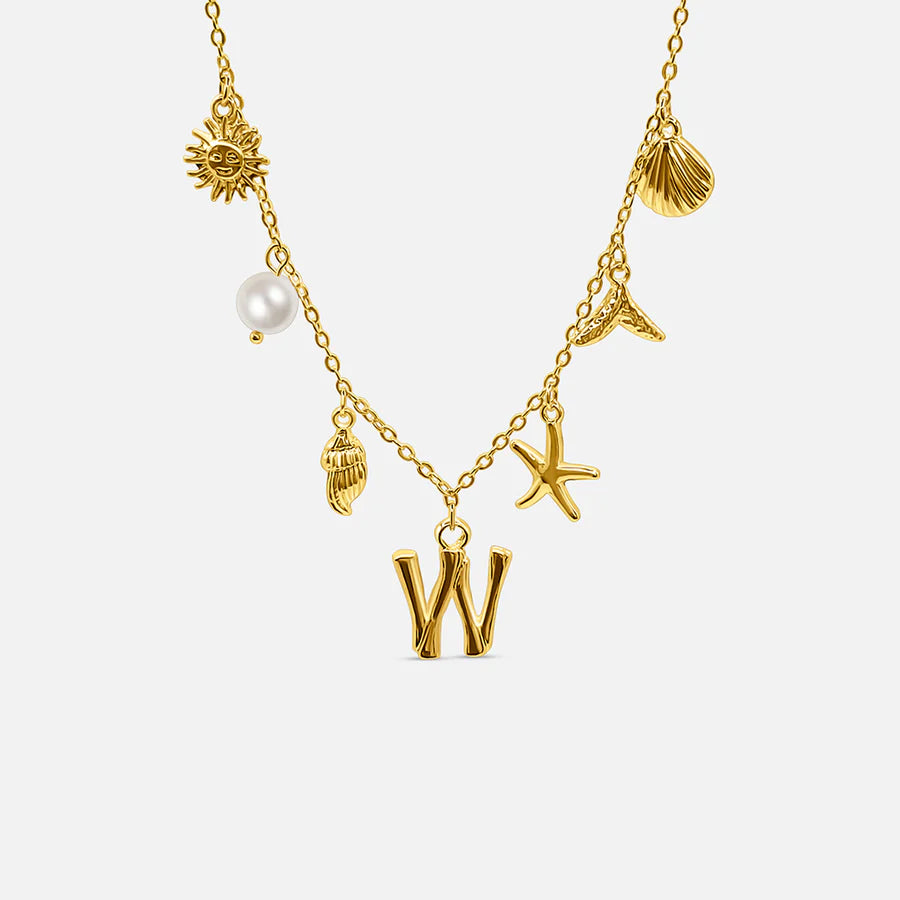 Oceanea Letter Necklace