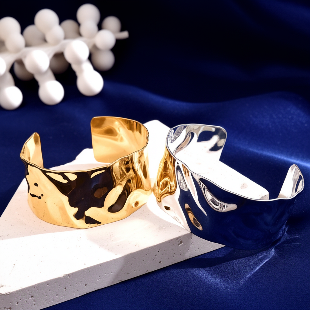 Silver Tide Cuff