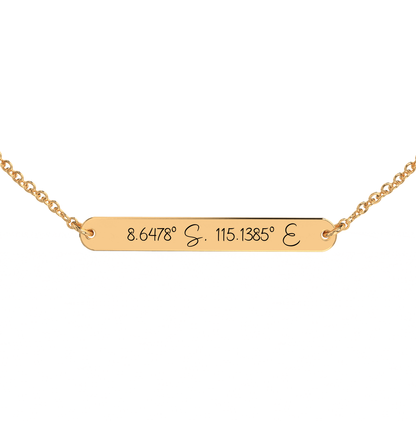 Coordinate Engraved Anklet/Bracelet