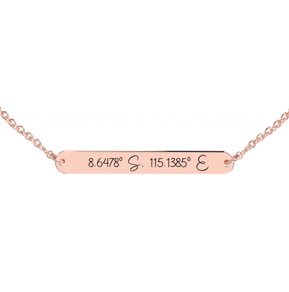Coordinate Engraved Anklet/Bracelet