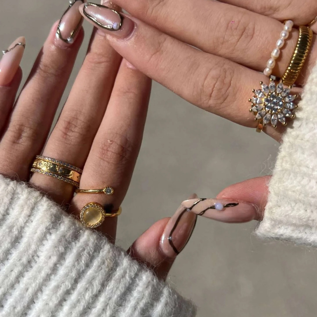 Malediven Calm Spinner Ring Set